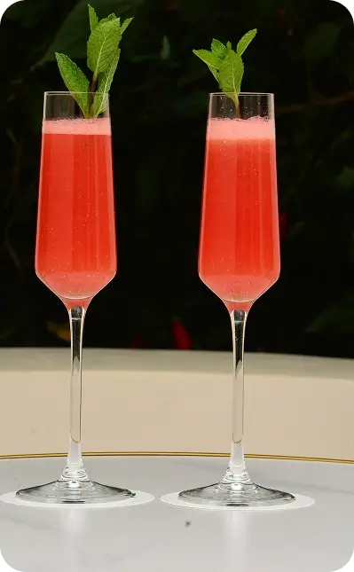 Signature cocktails at Bustani Tulivu bar and restaurant Kenya