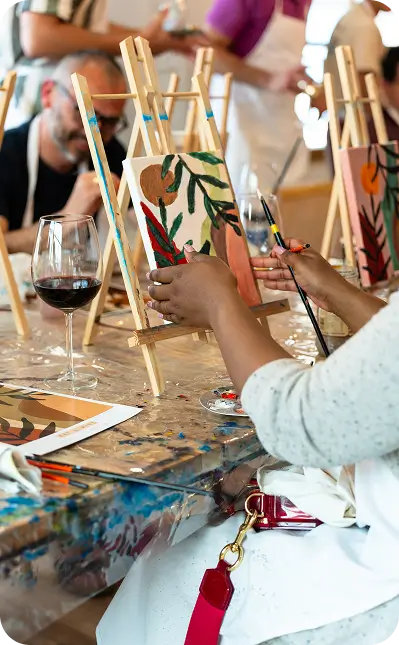 Guest art session cultural experience at Bustani Tulivu Western Kenya