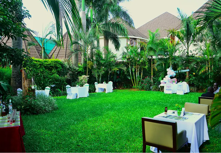 Garden events and meetings space at Bustani Tulivu Western Kenya